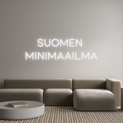 Mukautettu led neon: SUOMEN 
MINI...