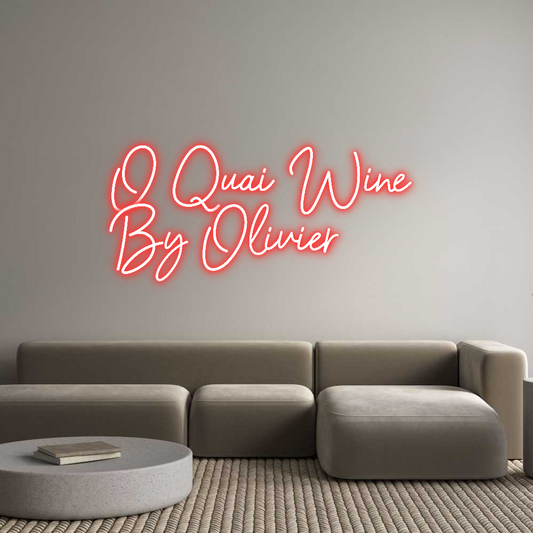 Custom Neon: O Quai Wine ...