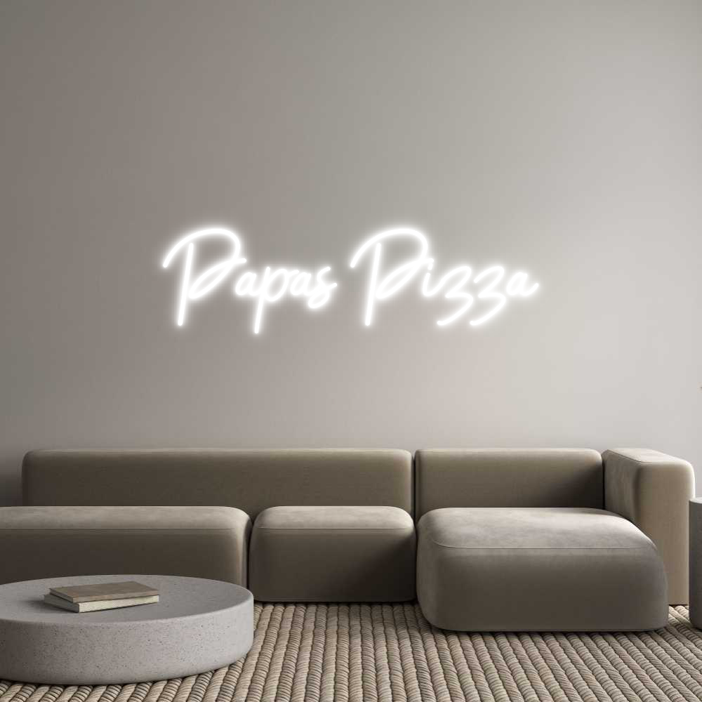 Custom Neon: Papas Pizza
