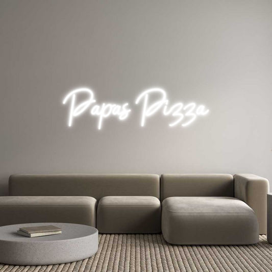 Custom Neon: Papas Pizza