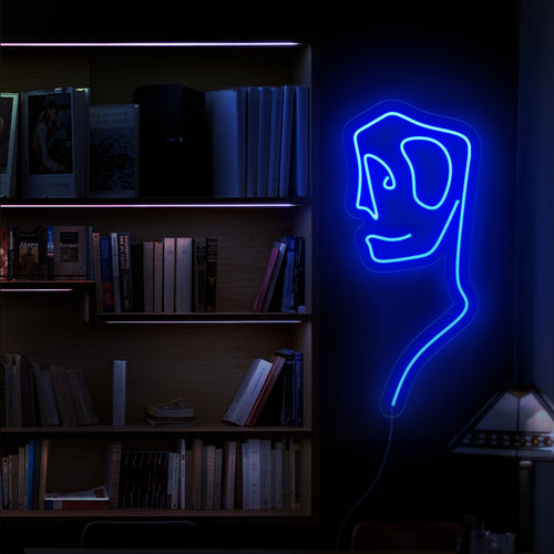 "Abstract Art Man Neon Sign" huokuu taiteellista eloisuutta tyylikkäällä siluetilla. Valaise tilaasi tällä modernilla ja abstraktilla neonvalolla, joka on täydellinen lisäämään ripauksen nykyaikaista tunnelmaa mihin tahansa ympäristöön.