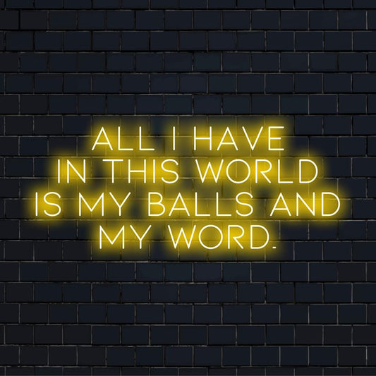 Mittatilaustyönä valmistettu LED-valokyltti, jossa on voimakas lainaus, täydellinen rohkeaan neonseinätaiteeseen tai yksilölliseen neonsisustukseen.