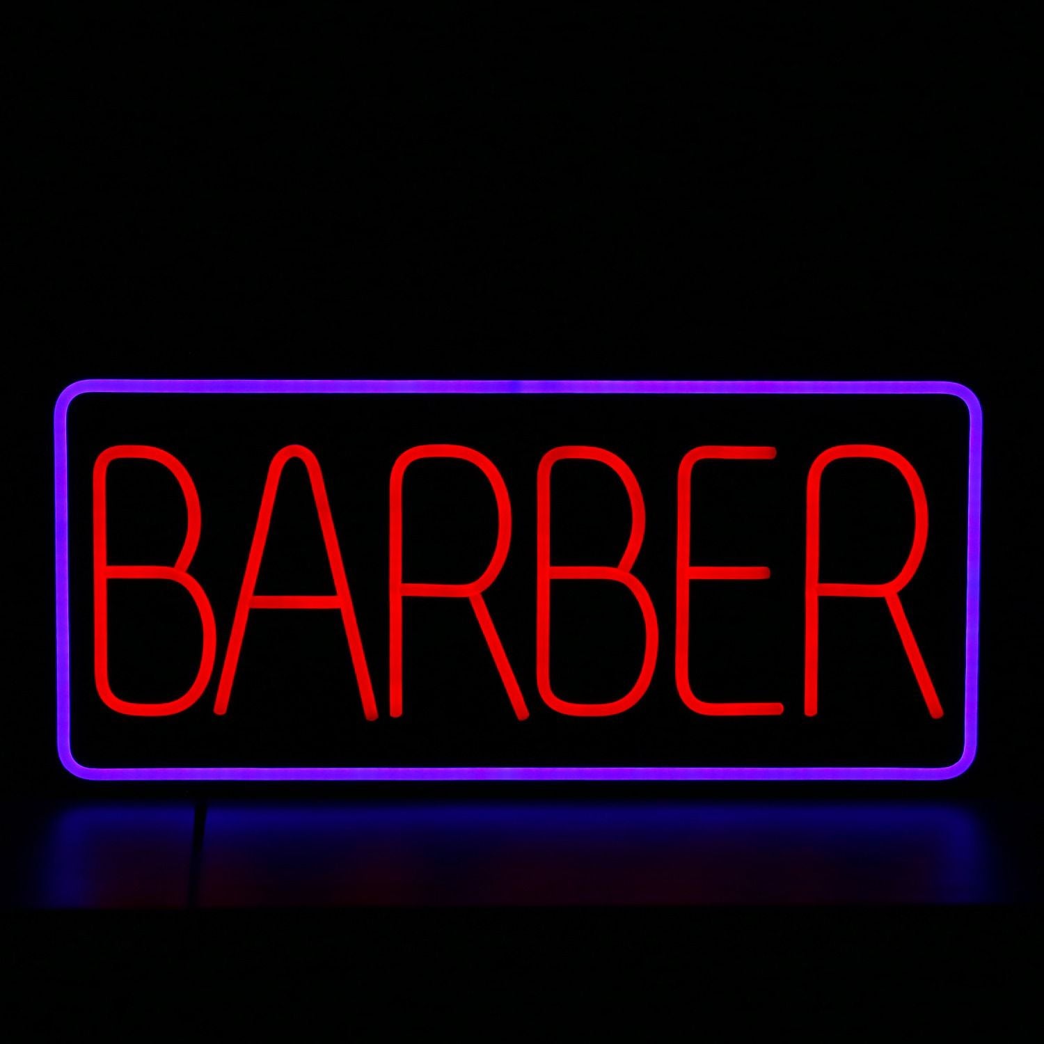 Barberare Neonskylt