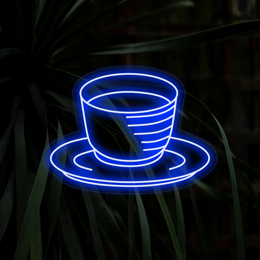 "Bowl of Hot Soup Neon Sign" is a tasteful addition to restaurant decor, featuring the artistic representation of a bowl of hot soup with a saucer underneath. Illuminate your space with the warm and inviting glow of this culinary-inspired neon light.