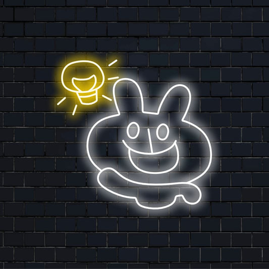 "Bright Idea Neon Sign" on luova ja valaiseva lisä sisustukseen. Neonvalo, joka symboloi kirkkaan idean kipinää.