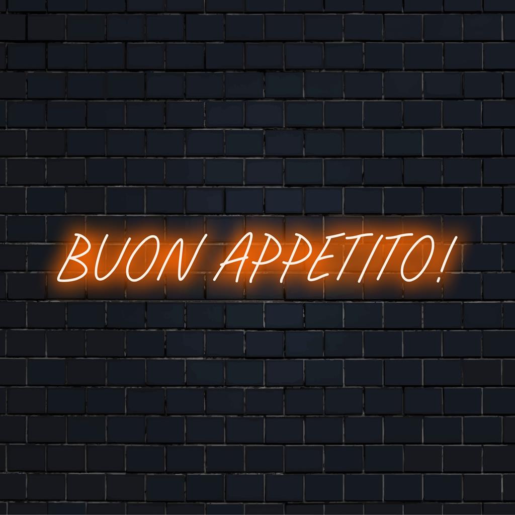 Hyvää ruokahalua! Mukautettu LED-valokyltti; monipuolinen neonsisustus, täydellinen keittiön tai ruokailutilan kirkastamiseen.