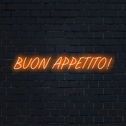 Hyvää ruokahalua! Mukautettu LED-valokyltti; monipuolinen neonsisustus, täydellinen keittiön tai ruokailutilan kirkastamiseen.