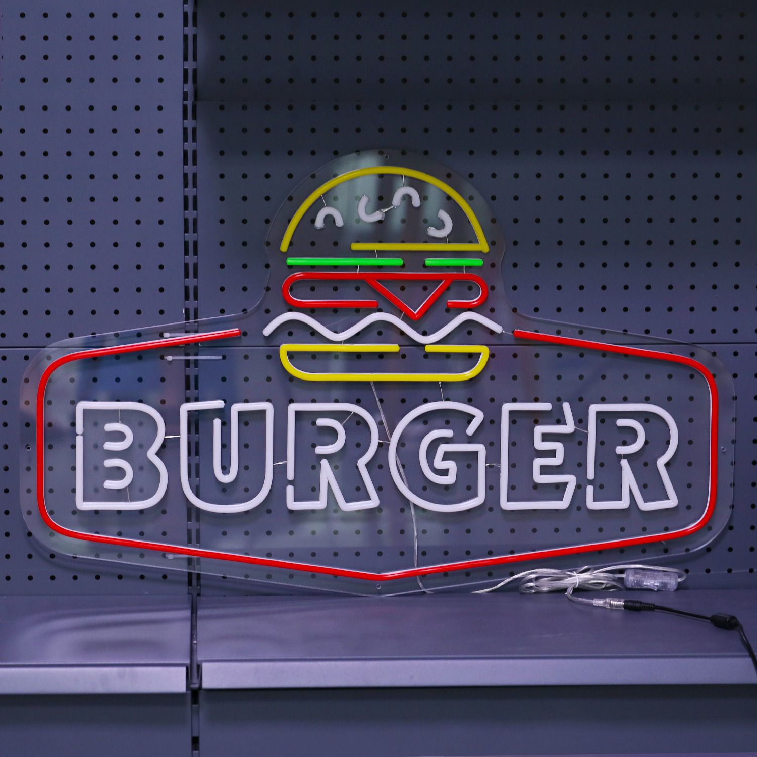 Burger LED Ljusskylt