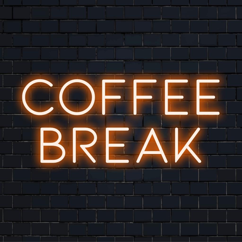 Tyylikäs LED-neonkyltti, jossa näkyy "Coffee Break", ihanteellinen lisäämään seinätilaasi ainutlaatuista hehkua. Täydellinen kahvin ystäville!