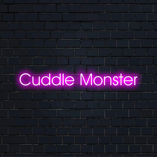 Eloisa Cuddle Monster LED-neonkyltti, täydellinen lisäämään leikkisää charmia ja modernia neonvaloa mihin tahansa tilaan.