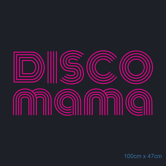 Πινακίδα Νέον “DISCO MAMA” – Κατά Παραγγελία 100 × 47 cm