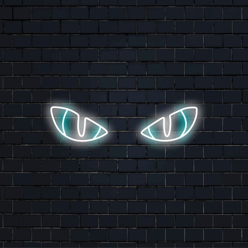 "Eyes Neon Sign" syttyy valloittavalla hehkulla, sopii täydellisesti taidegallerioihin ja tiloihin, jotka juhlivat silmien arvoituksellista kauneutta ja lisäävät tunnelmaan mysteeriä ja viehätystä.