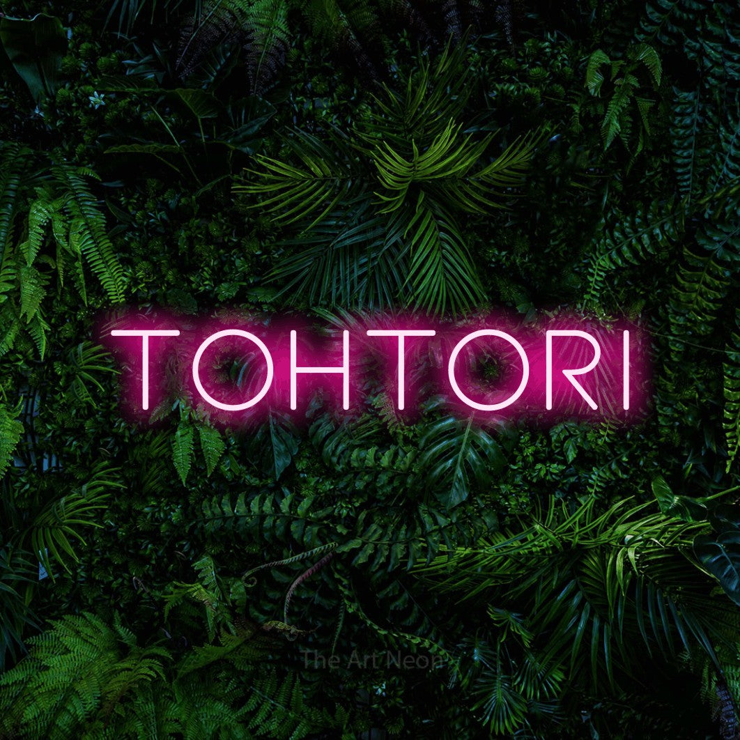 LED neon sign reading “Tohtori”, arranged in a single line.