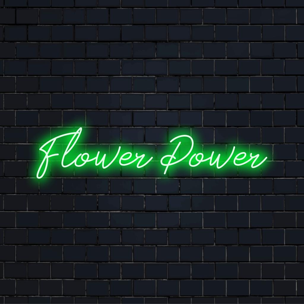 Eloisa Flower Power LED-valokyltti täynnä värikästä neonvaloa, sopii kaikkiin tiloihin.