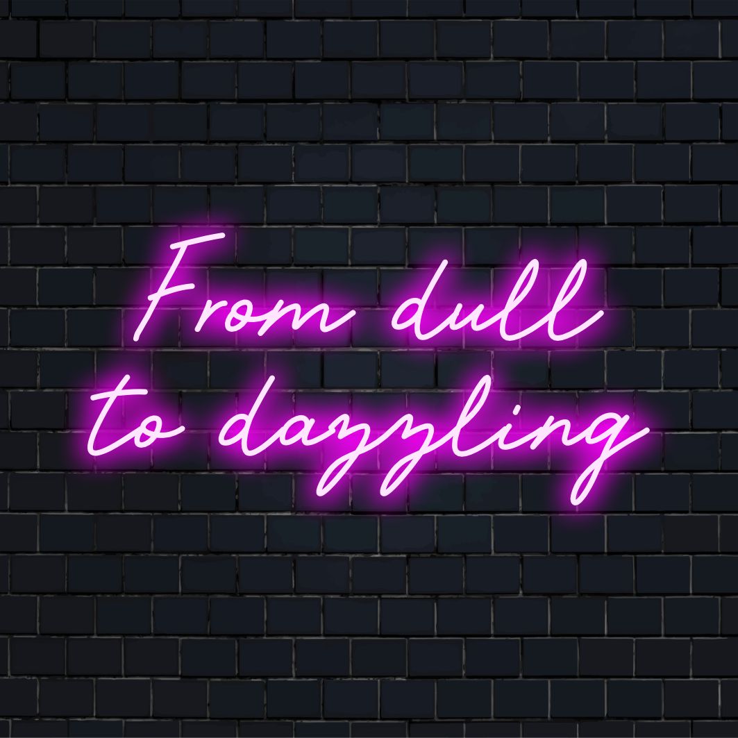 Vibrant custom LED neon sign, transforming spaces with bespoke neon art, perfect for adding flair and personality to any decor.