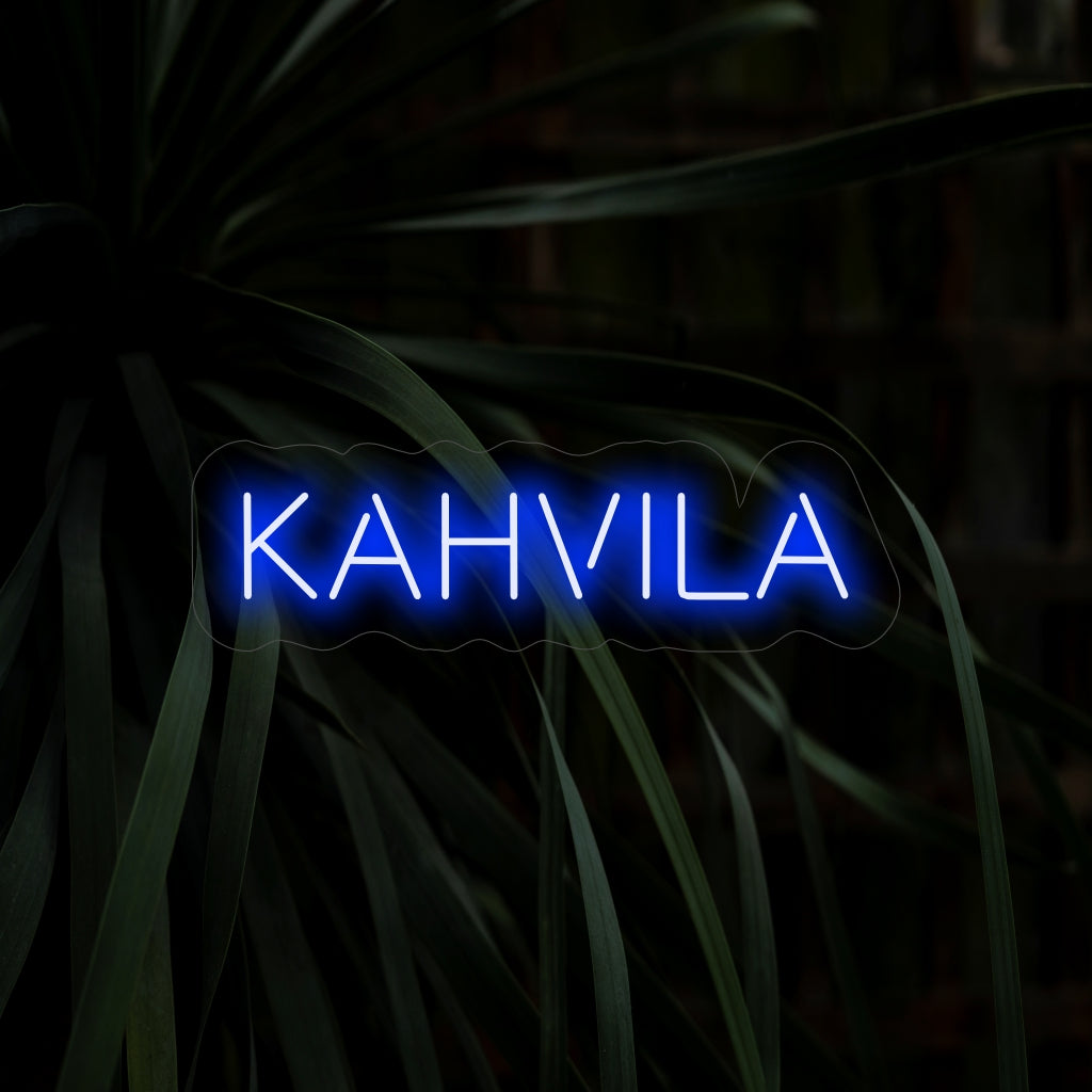 "Kahvila Neon Sign" - Korosta kahvilasi tunnelmaa tämän kutsuvan neonkyltin lämpimällä hehkulla, luoden täydellisen tilan kahvin ystäville.