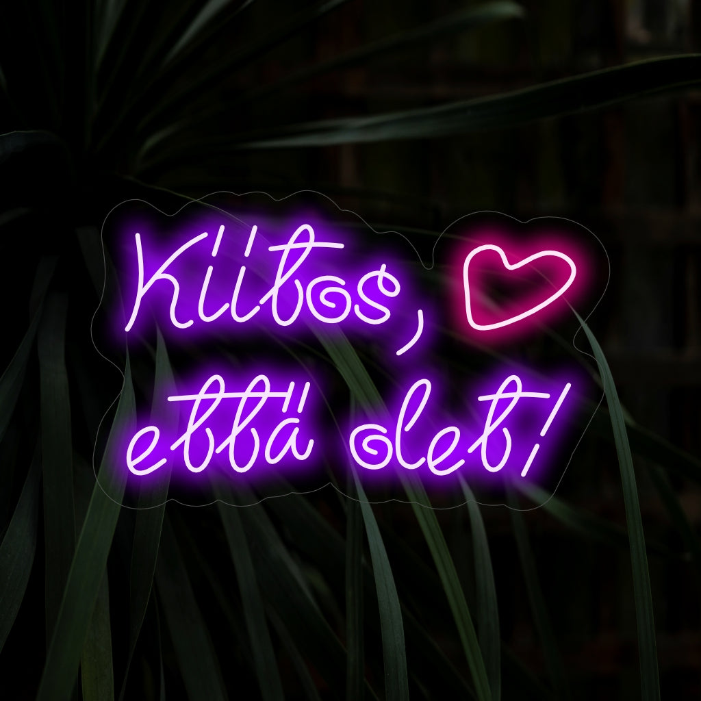"Kiitos, Ett�� Olet! Neonskylt" utstrålar uppskattning med en hjärtlig touch. Perfekt för utrymmen där tacksamhet och värme omhuldas.