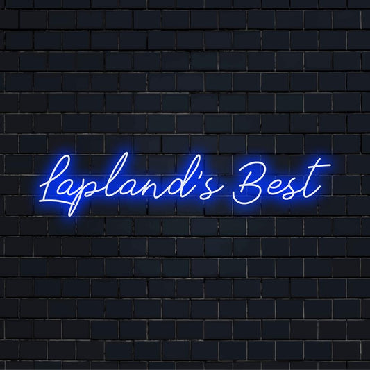 Lampstand's Best undefined neon design; unique LED sign from Art Neon brand; custom light decor and wall art.