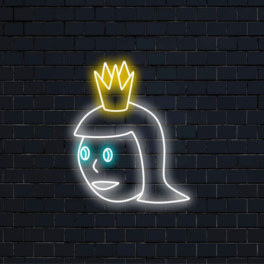 "Queen Neon Sign" on kuninkaallinen ja voimaannuttava lisäys, joka on täydellinen tiloihin, joissa juhlitaan voimaa ja kuninkaallisuutta. Valaise kuningattaren majesteettisella auralla!