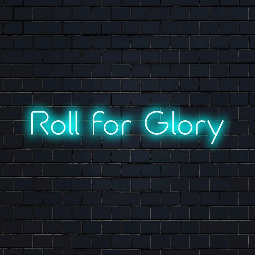 Eloisa, mukautettu LED-neonkyltti Roll For Glory esittelee ainutlaatuista taiteellisuutta. Täydellinen yksilölliseen neonseinien sisustukseen.
