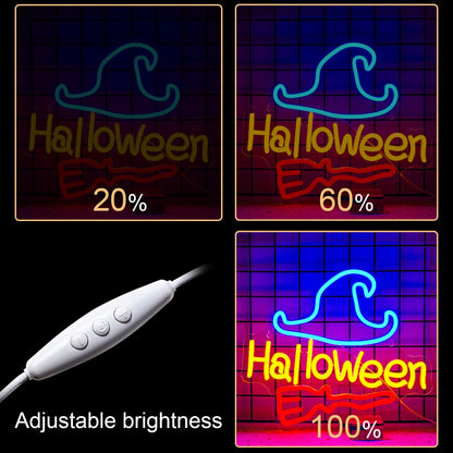 Halloween 5V Mini USB LED Neon Sign - Budget Friendly