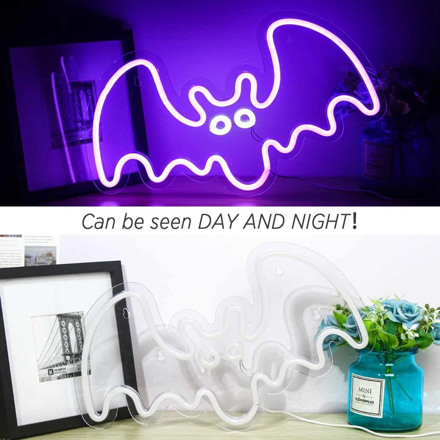 Bat 5V Mini USB  LED Neon Sign - Budget Friendly