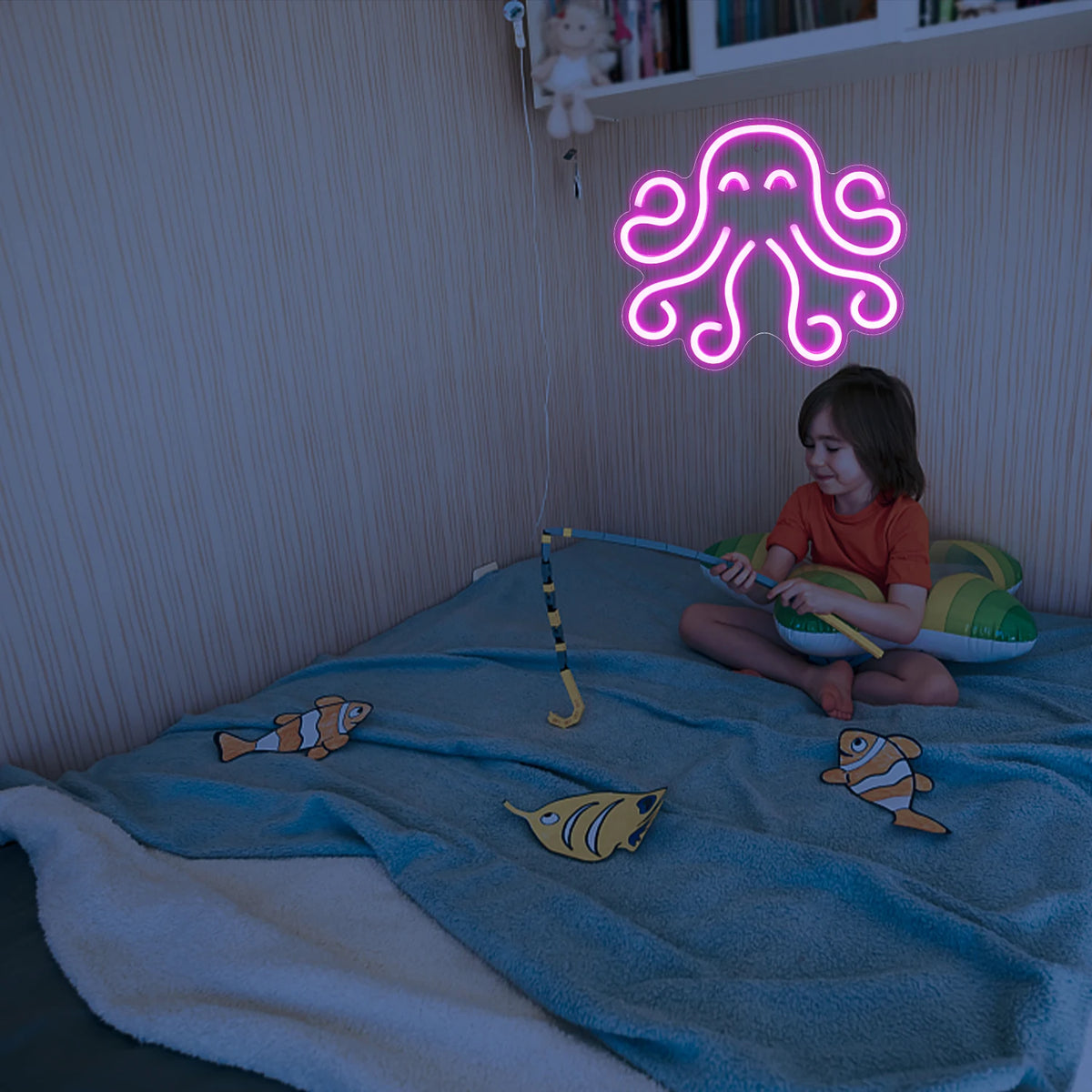 Mustekala – LED-neonkyltti (5 V USB)