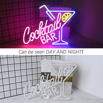 Cocktail Bar 5V Mini USB LED Neon Sign - Budget Friendly