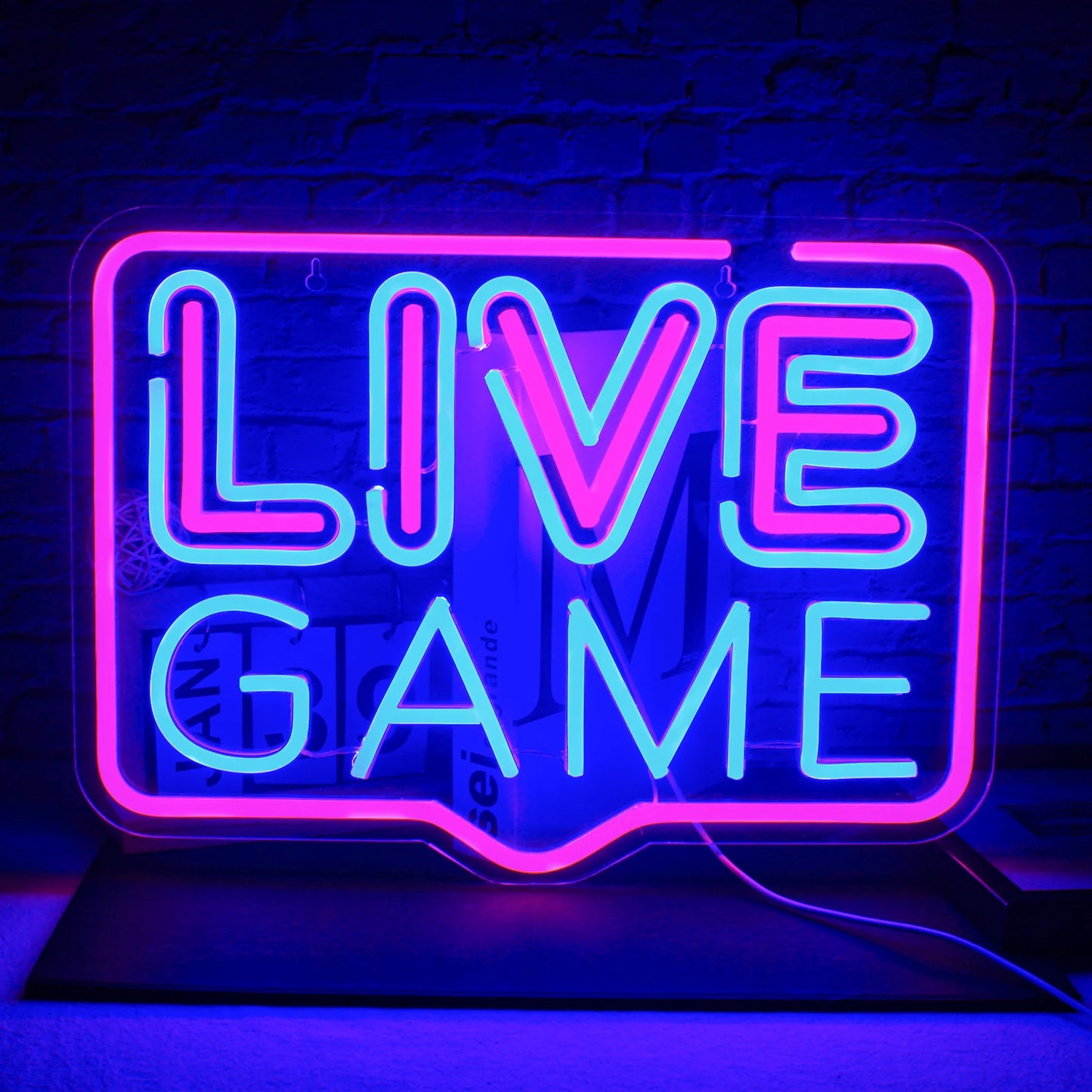 Live Game 5V Mini USB LED Neon Sign - Budget Friendly