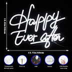 Happy Ever After – LED-neonkyltti (5 V USB)