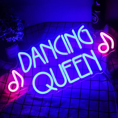 Dancing Queen 5V Mini USB LED Neon Sign - Budget Friendly