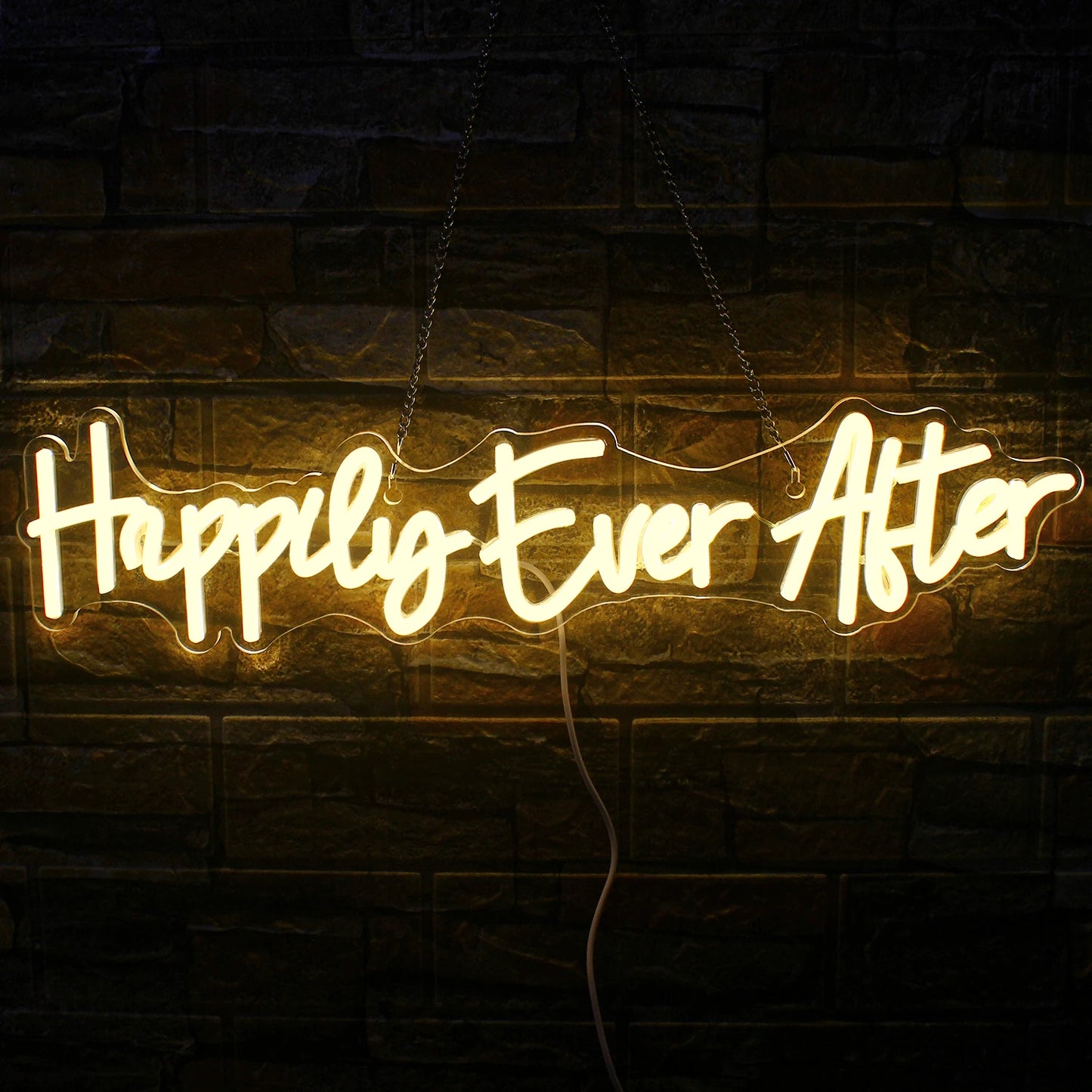 Happily Ever After 5V Mini USB LED Neon Sign - Budget Friendly