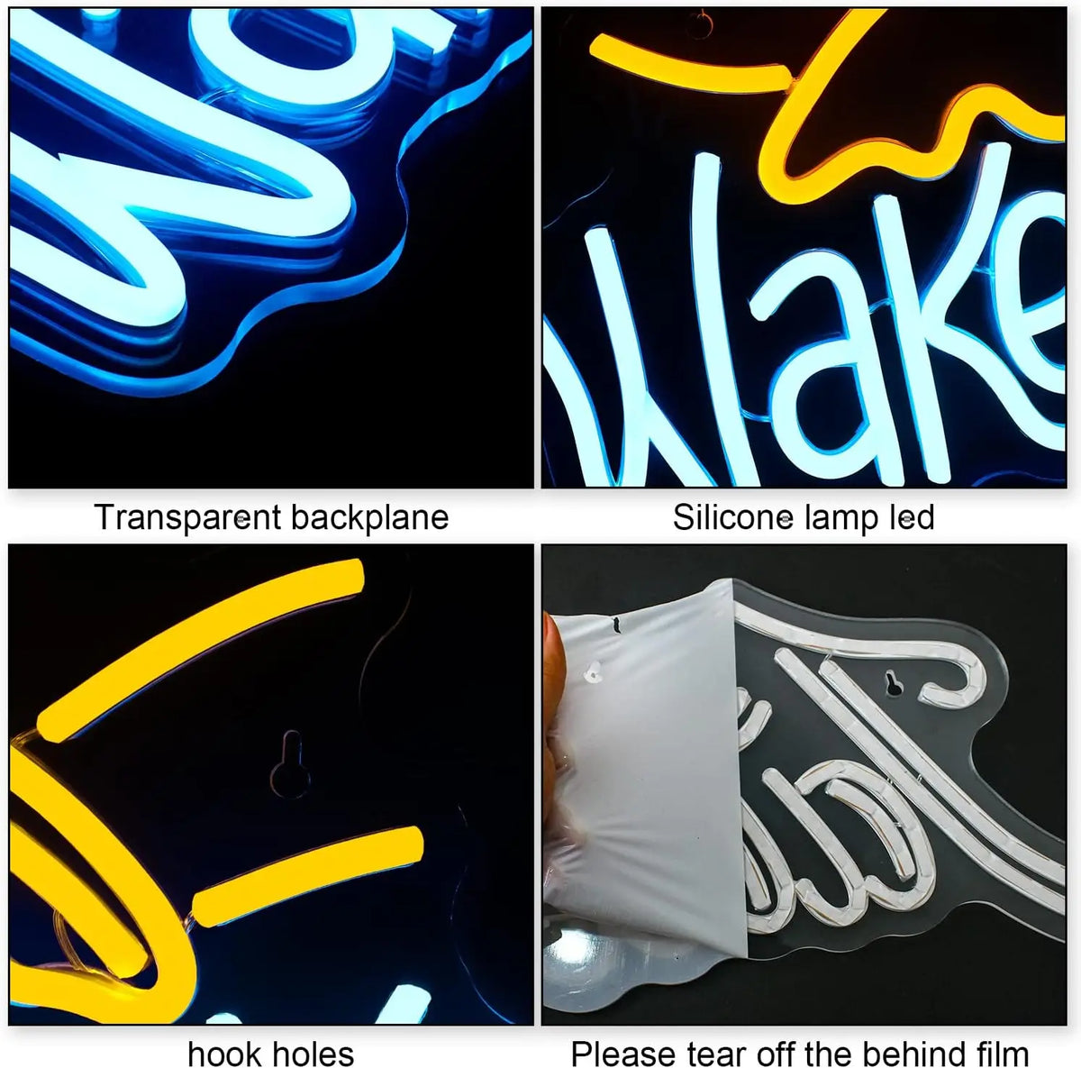 Wake n Bake – Aurinko – LED-neonkyltti (5 V USB)