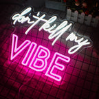 Don't Kill My Vibe 5V USB LED Neon Sign - Budget Friendly