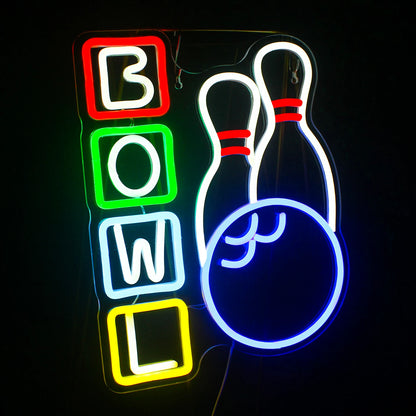 Bowling 5V USB LED Neon Sign - Budget Friendly