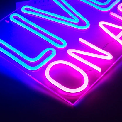 Live On Air 5V Mini USB LED Neon Sign - Budget Friendly