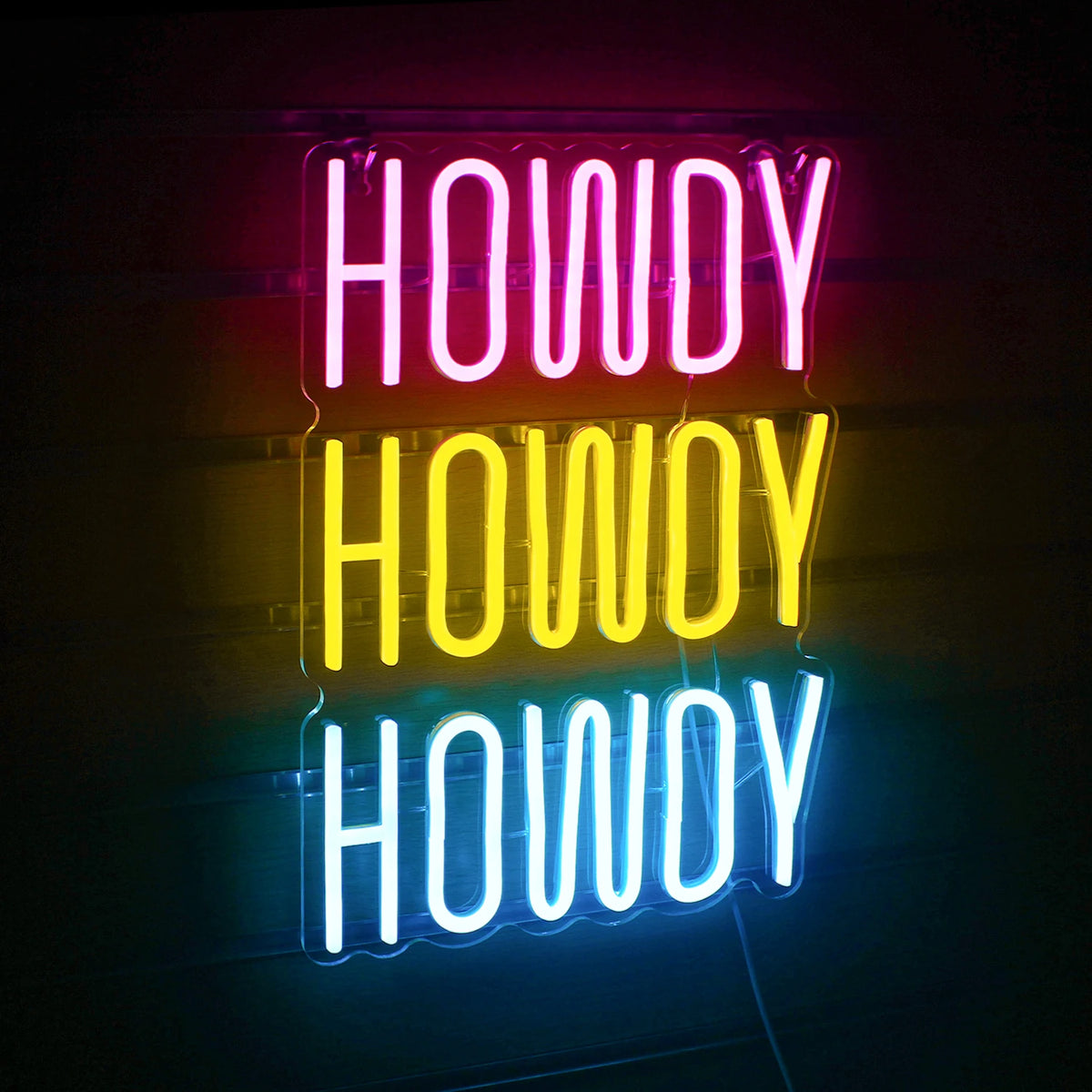 HOWDY HOWDY HOWDY – LED-neonkyltti (5 V USB)