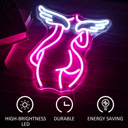 Angel 5V Mini USB LED Neon Sign - Budget Friendly