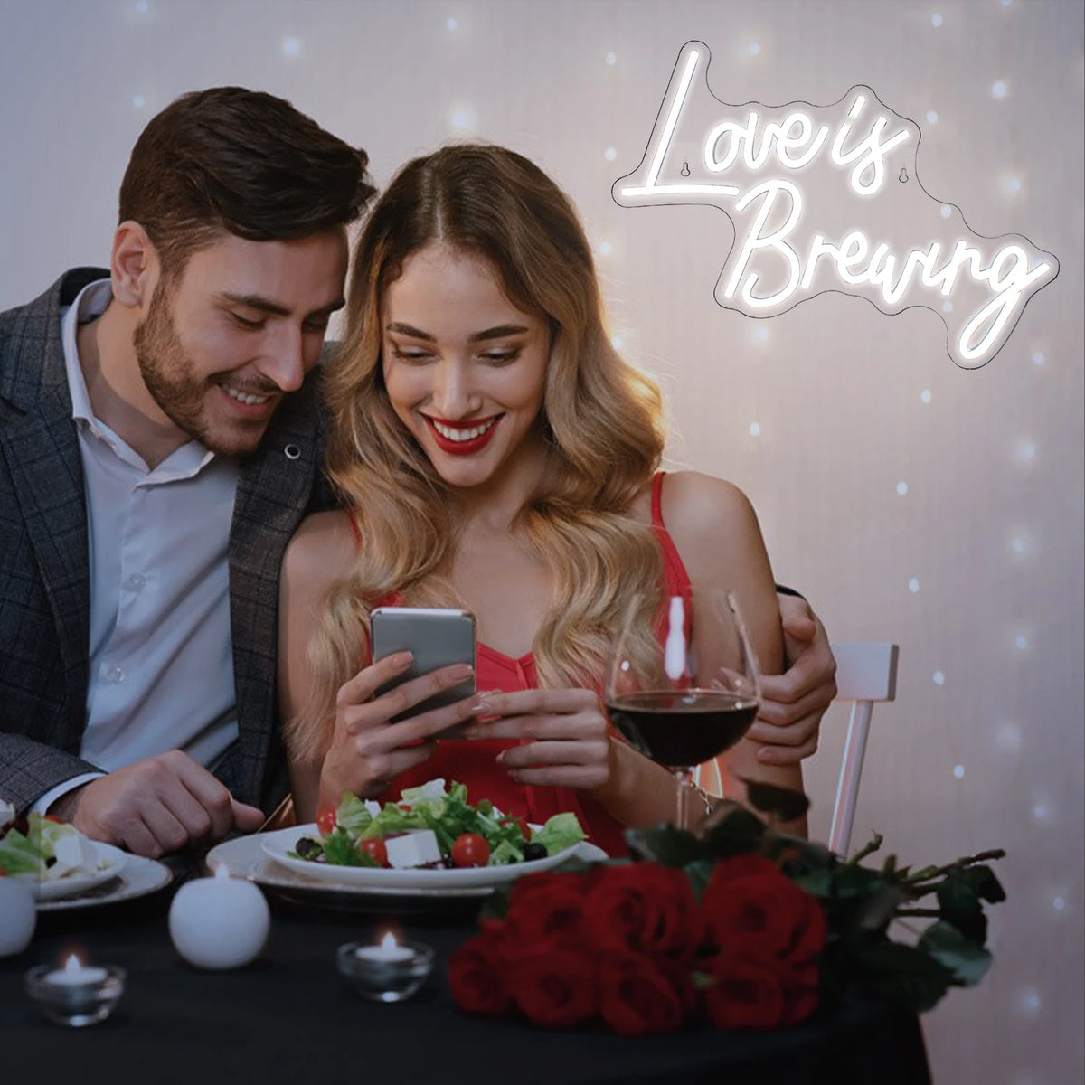Love Is Brewing – LED-neonkyltti (5 V USB)