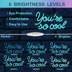 You're so cool – Jäänsiniset kirjaimet – LED-neonkyltti (5 V USB)
