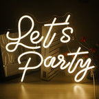 Let's Party 5V USB LED Neon Sign - Budget Friendly