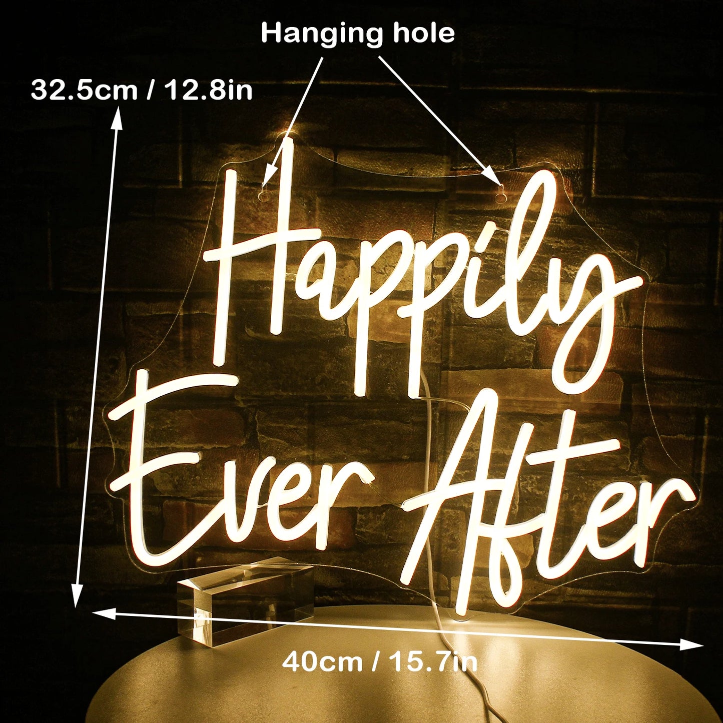 Happily Ever After 5V Mini USB LED Neon Sign - Budget Friendly