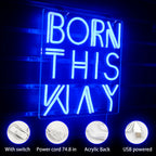 Born This Way – LED-neonkyltti (5 V USB)