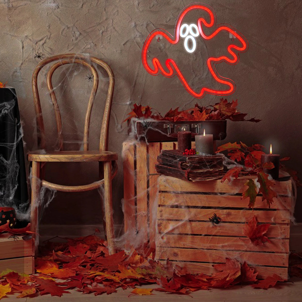 Halloween-aihe – LED-neonkyltti (5 V USB)