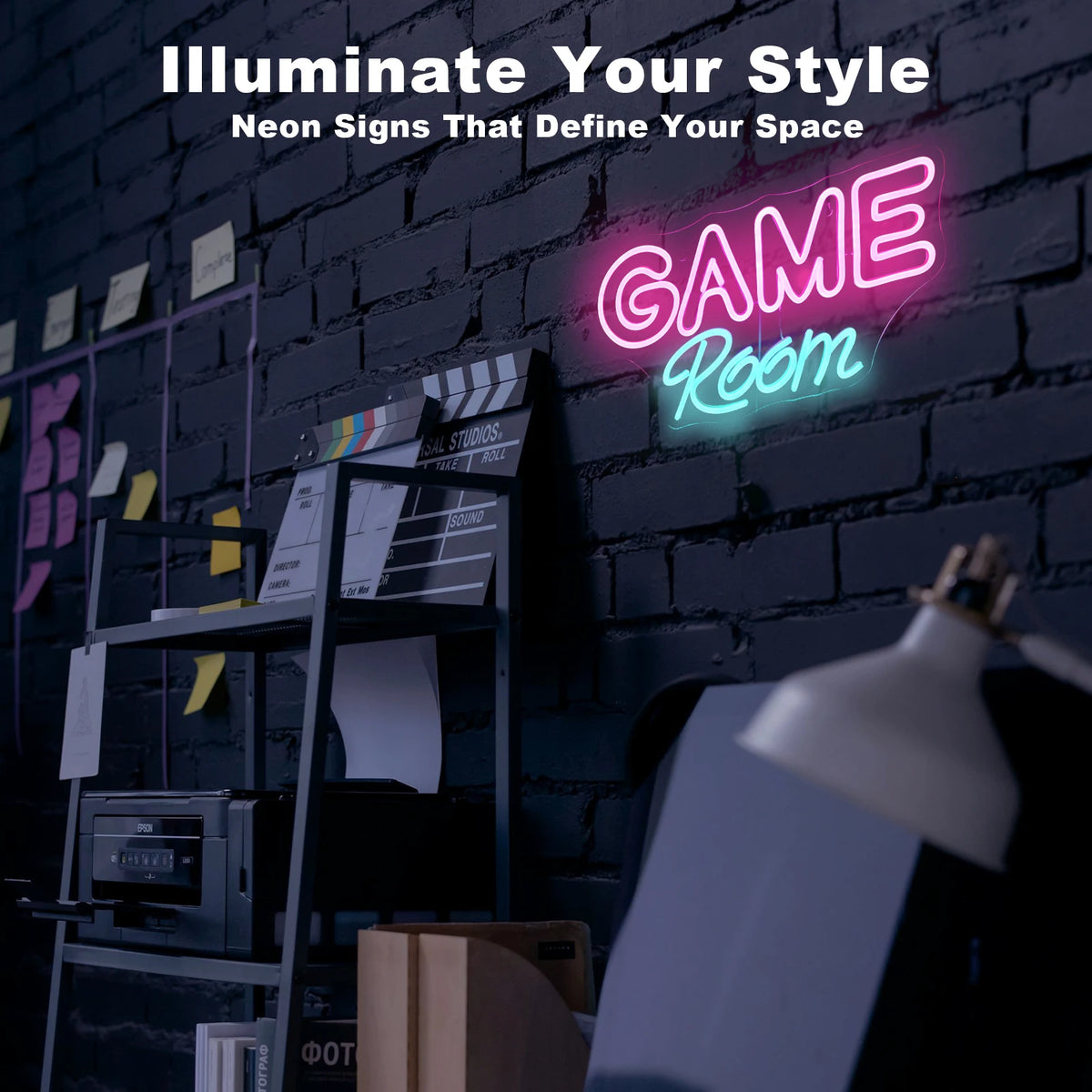 Game Room – LED-neonkyltti (5 V USB)