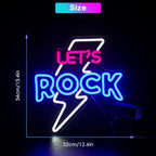 Let's Rock – LED-neonkyltti (5 V USB)