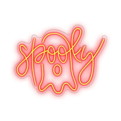 Spooky 5V Mini USB LED Neon Sign - Budget Friendly