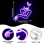 Woman Line Art 5V USB LED Neon Sign - Budget Friendly