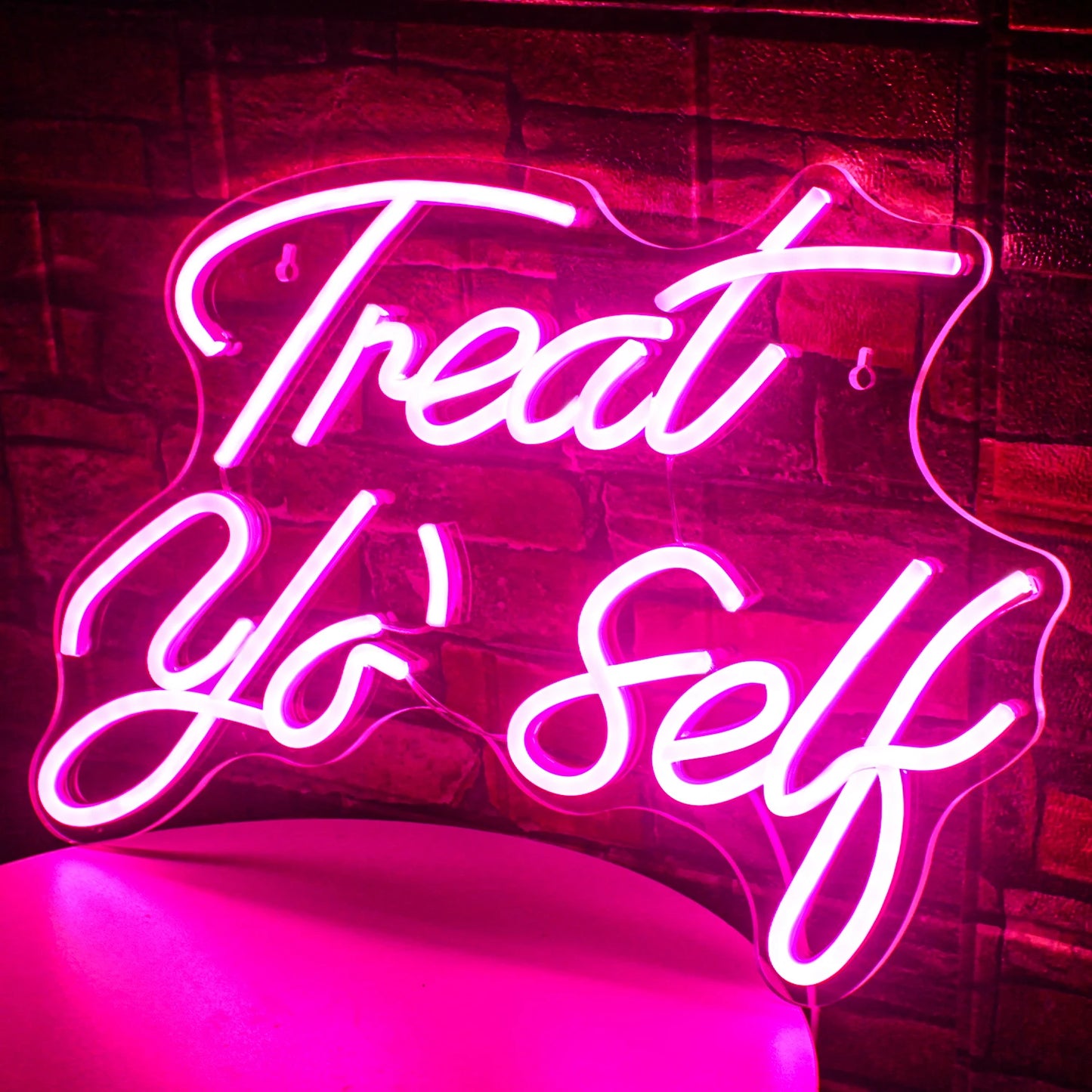 Treat You Self 5V Mini USB LED Neon Sign - Budget Friendly