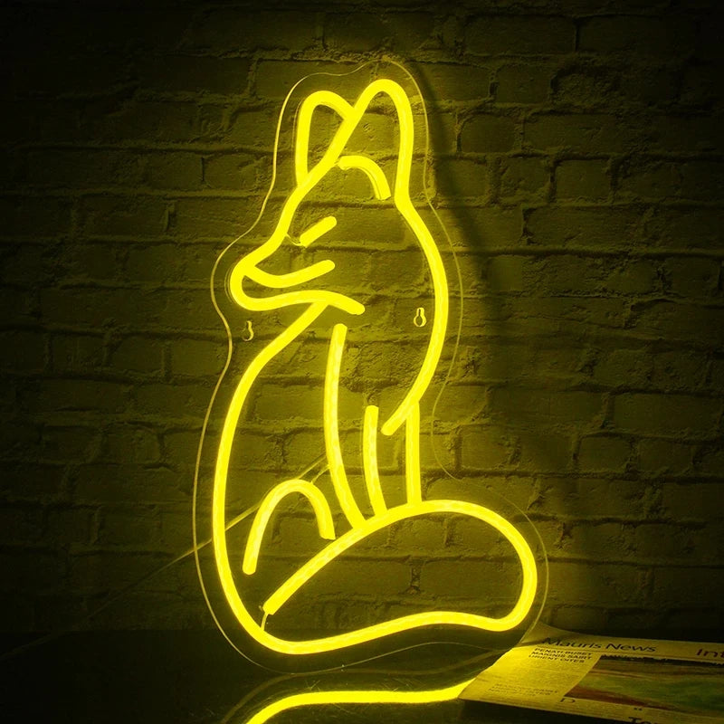 Kettu – LED-neonkyltti (5 V USB)